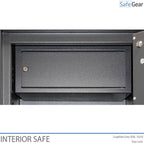 interior safe, inner safe, graphite grey single-doored