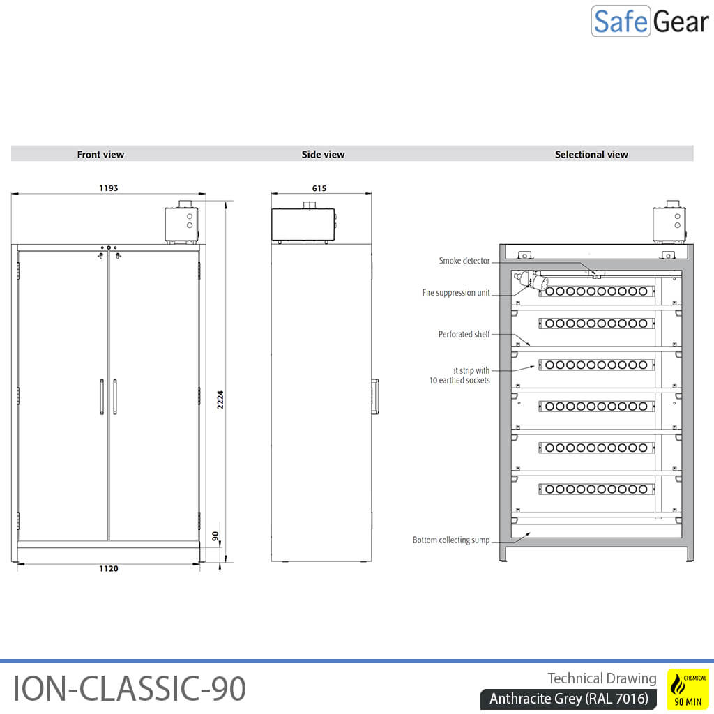 ION-CLASSIC-90 Battery Charge Pro 120 cm