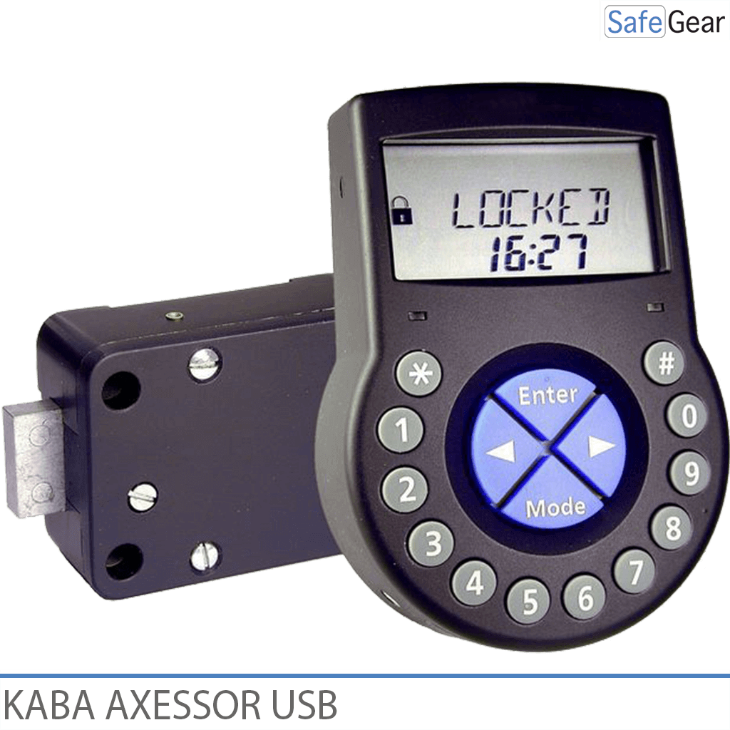Kaba Axessor USB electronic lock with motorized bolt work