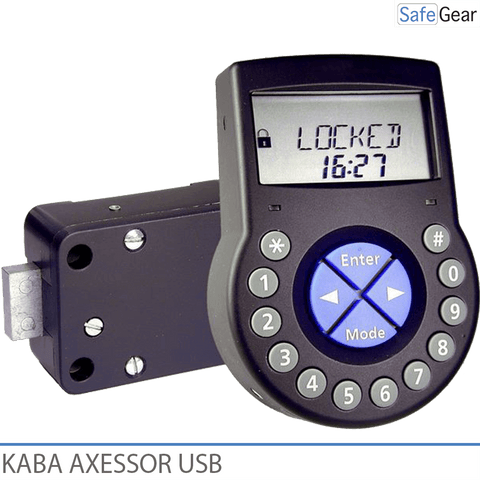 Kaba Axessor USB electronic lock with motorized bolt work
