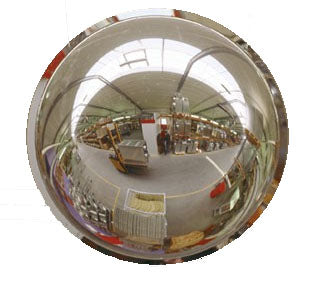 Hel 360° spejlkuppel / tyverispejl 45 cm