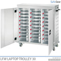 LFW Computerwagen - 30 Laptops met Opladen - Sleutelslot