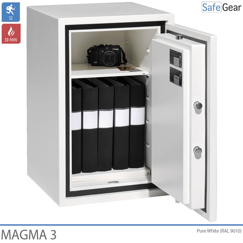 Magma 3 - Document Safe / Valuable Safe - Grade S2 & FIreproof 30 minutes - Key Lock