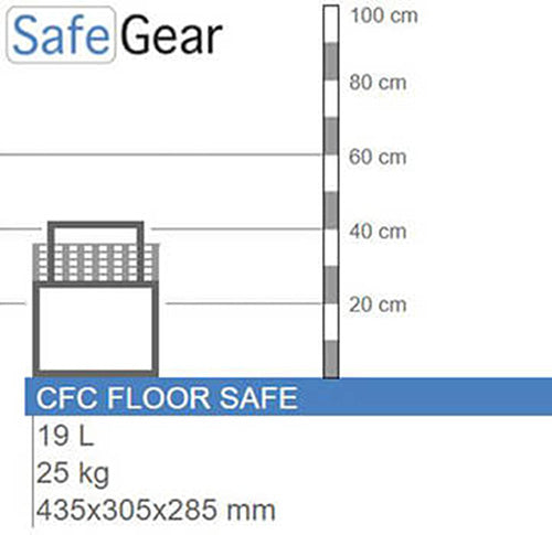 CFC Gulvskab size illustration