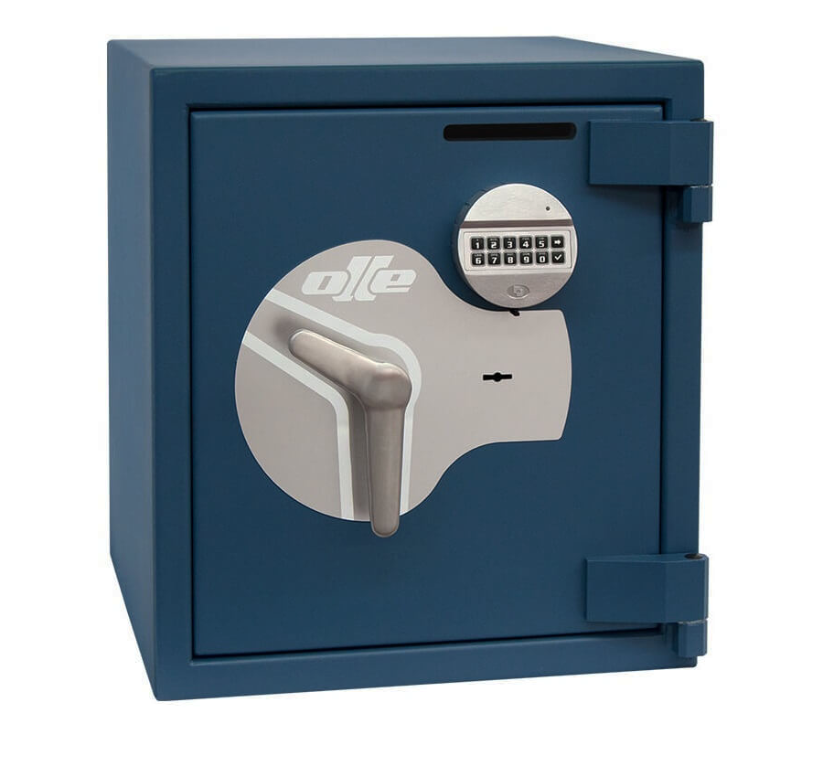 Olle Grade IV - Combined Code Lock and Key Lock - with deposit slot