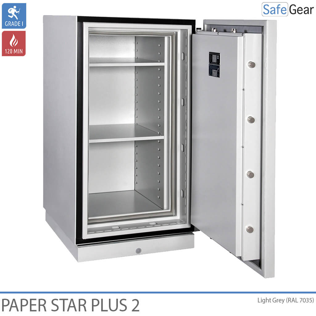 Paper Star Plus 2 Fire Cabinet (141 L) - Burglary Test Grade I / Fire Test 120 min