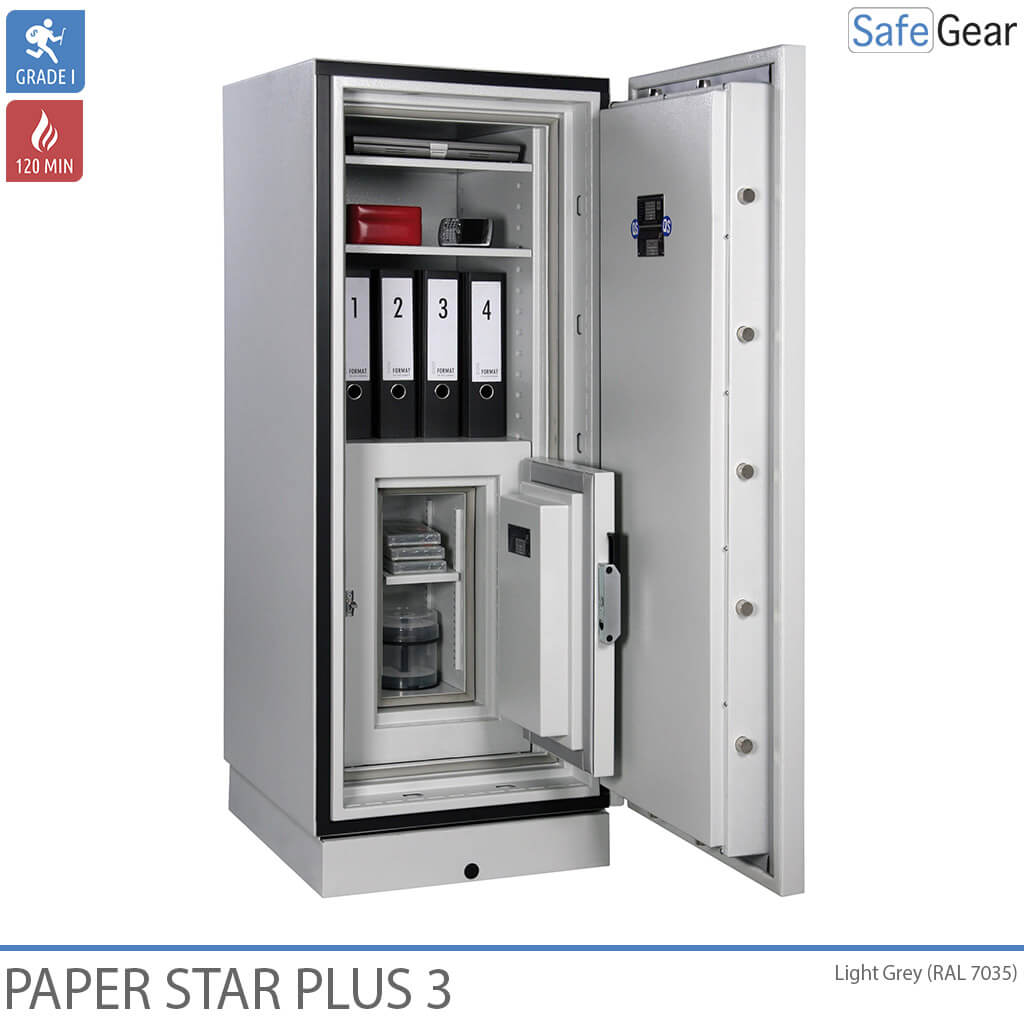 Paper Star Plus 3 Fire Cabinet (196 L) - Burglary Test Grade I / Fire Test 120 min