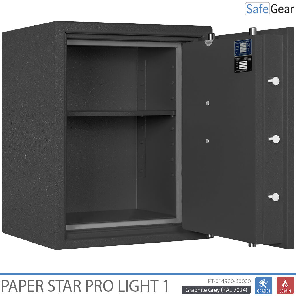 Paper Star Pro Light 1  (7 Ringbind) - Indbrudstest Grade 1 / Brandtest 60 minuter