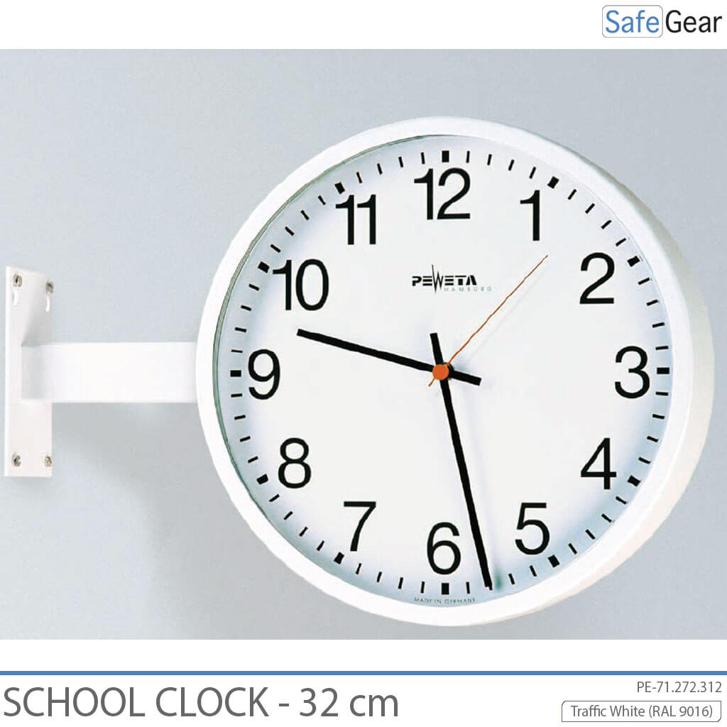 Horloge Scolaire Analogique - Intérieure - Rond - 32 cm