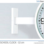 Horloge Scolaire Analogique - Intérieure - Rond - 32 cm