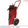 Pulverslukker 25 kg - Vogn