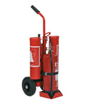 Wagen voor Brandblusser (2 x 6 kg) en Branddeken / Oogspoeling
