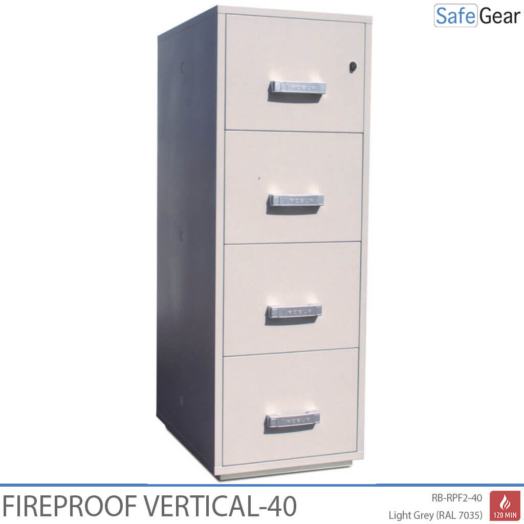 fireproof vertical 40 document cabinet with the code lock