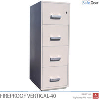 Fireproof Vertical - 40 - Fire test 120 min