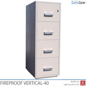 Fireproof Vertical - 40 - Fire test 120 min