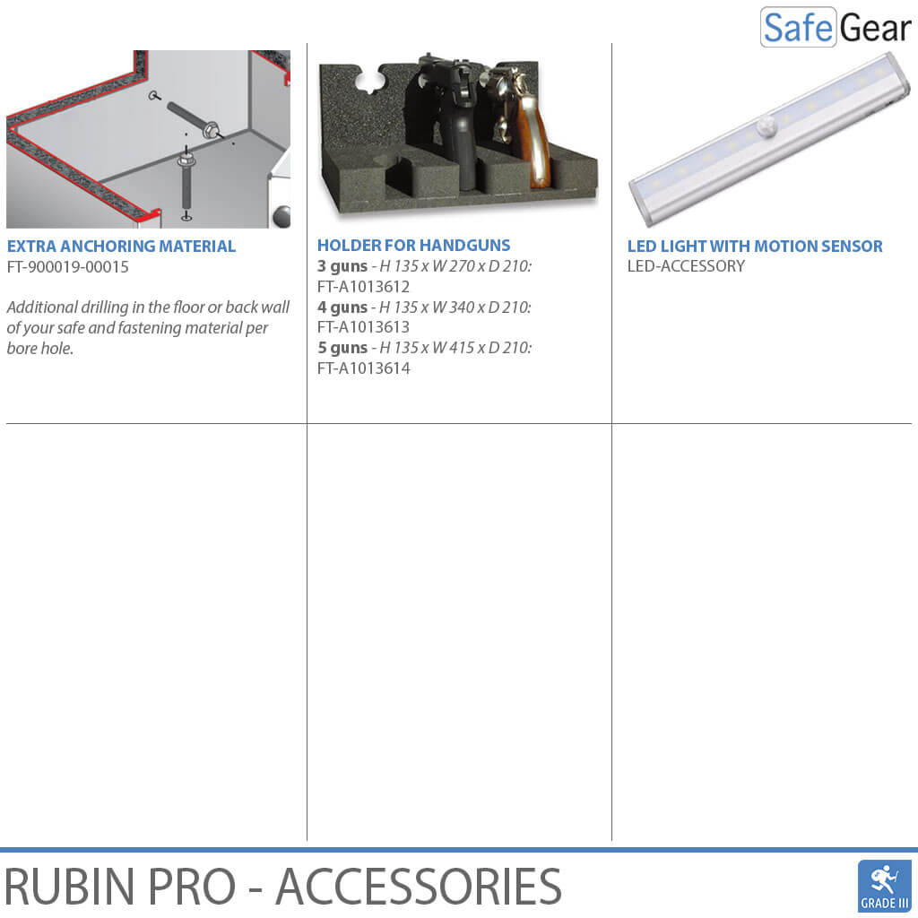 Rubin Pro 65 T - Veiligheidskluis (522 Liter) - Inbraaktest Klasse 3