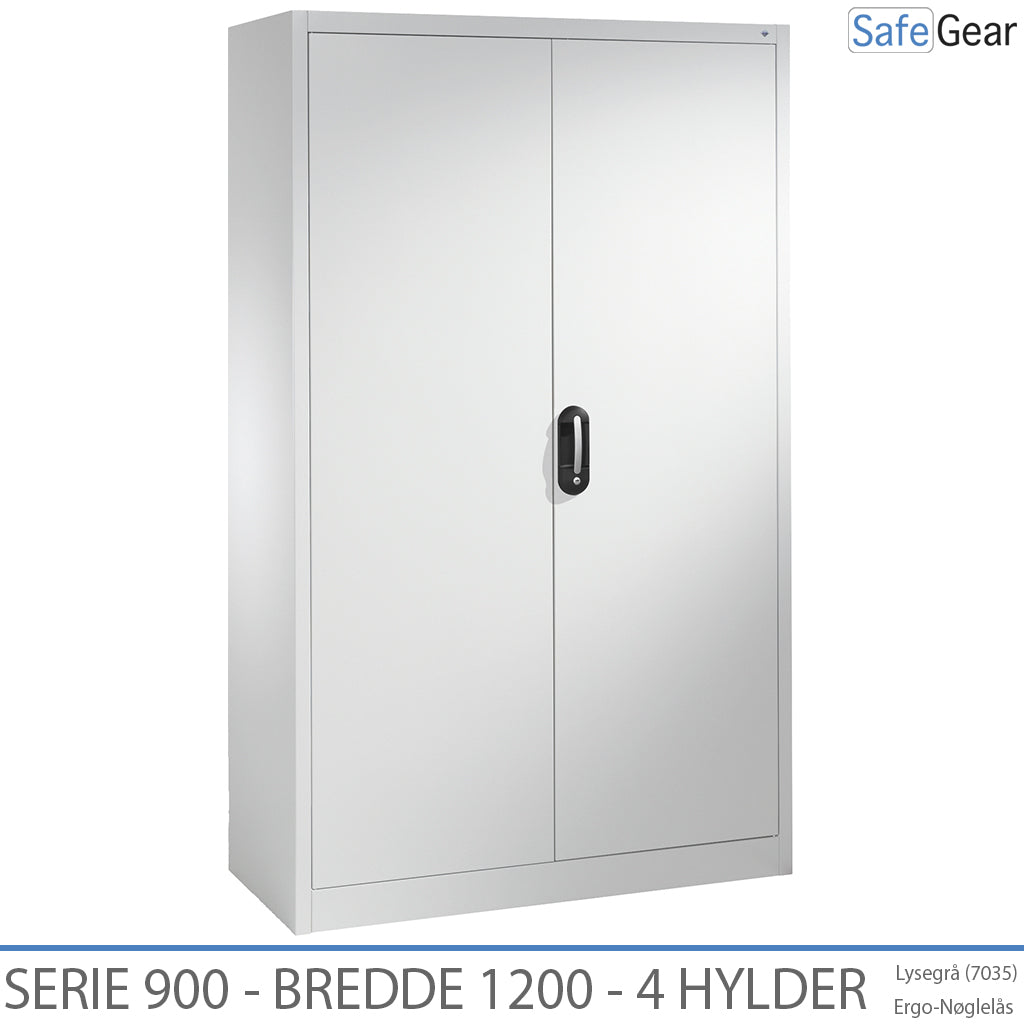 Stahlschrank Serie 900 Breite 1200 mm mit 4 Einlegeböden