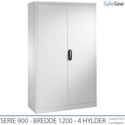 Stahlschrank Serie 900 Breite 1200 mm mit 4 Einlegeböden