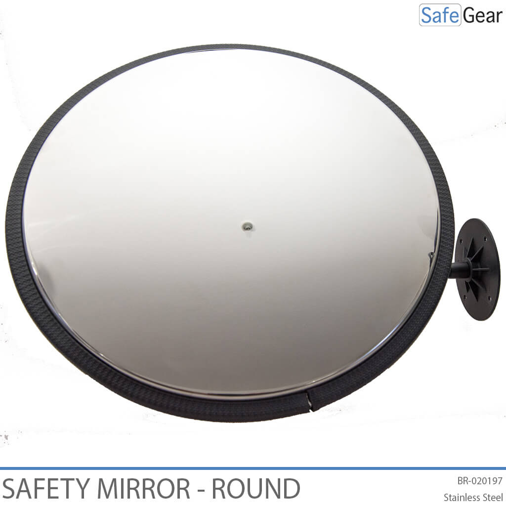 Miroir D'Inspection en acier inoxydable - diamètre 32 cm - réglable