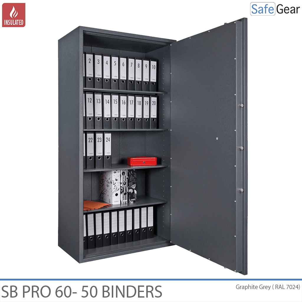 SB Pro 60 Fireproof Safe (50 Binders) - Key Lock