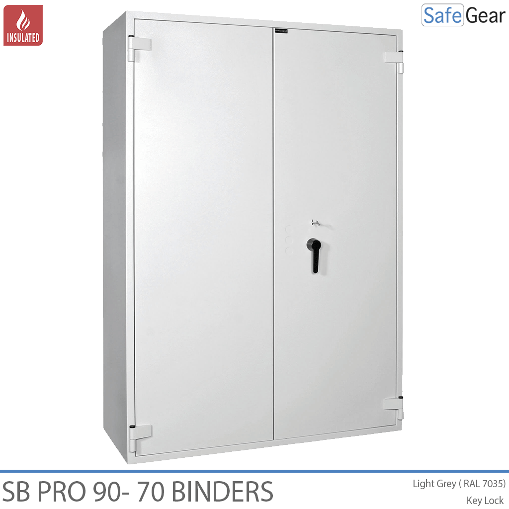 SB Pro 90 Fireproof Safe (70 Binders) - Key Lock