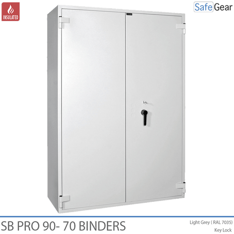 SB Pro 90 Fireproof Safe (70 Binders) - Key Lock
