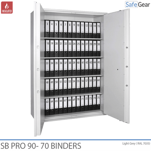 SB Pro 90 Fireproof Safe (70 Binders) - Key Lock