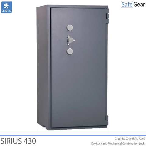 Sirius valuable safe - Key lock and mechanical combination lock