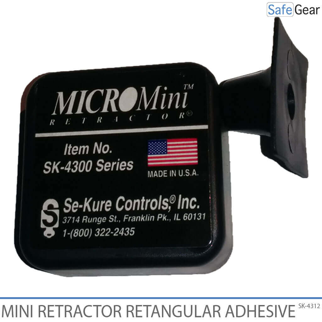 Micro Mini Retractor with Rectangular Adhesive