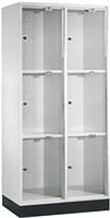 Series 5000 Bag cabinet - 6 compartments with transparent door and electronic lock