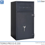 Topas Pro D-II 120 Einwurfschrank (119 L) - Einbruchstest D-II - Zahlenschloss mit 9 Benutzercodes