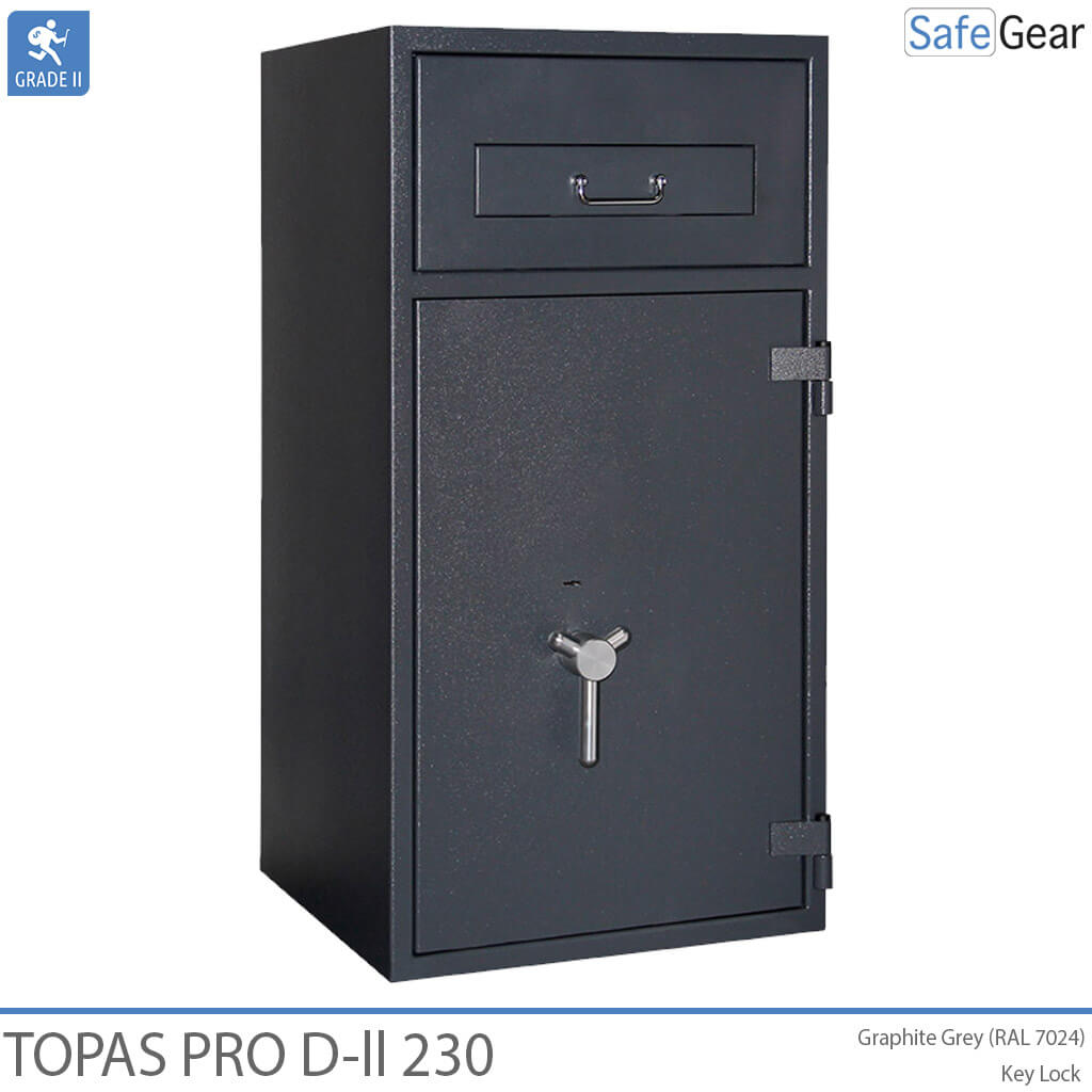 Topas Pro D-II 120 Deposit Safe (119 L) - Burglary Test D-II - Code Lock with 9 user codes