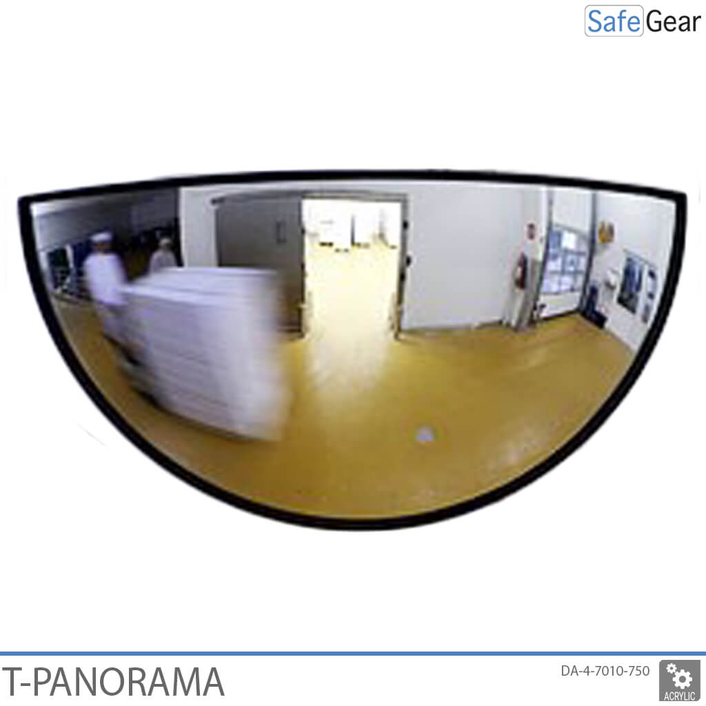 Miroir de trafic - panoramique en T - 78-x-40-x-16 cm