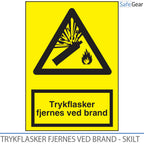 Drukflessen verwijderen bij brand Bord - 297 mm x 210 mm - Zelfklevend vinyl