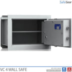 VC 4 Conteneurs de protection (22 L) - Test de pénétration de niveau 1 - Gris clair - Serrure codée