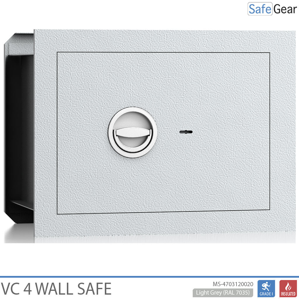 VC 4 Conteneurs de protection (22 L) - Test de pénétration de niveau 1 - Gris clair - Serrure codée