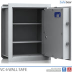 VC 6 Einbaumodule (43 L) – Einbruchstest Klasse 1 – Hellgrau – Schlüsselschloss