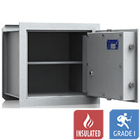 VCO 5 Coffres de sécurité (43 L) - Test de résistance au cambriolage de niveau 1 - Gris délavé - Serrure à code