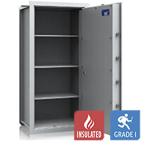 VCO 12 Wall Safe (169 L) - Burglary Test Grade 1 - Light Grey - Code Lock
