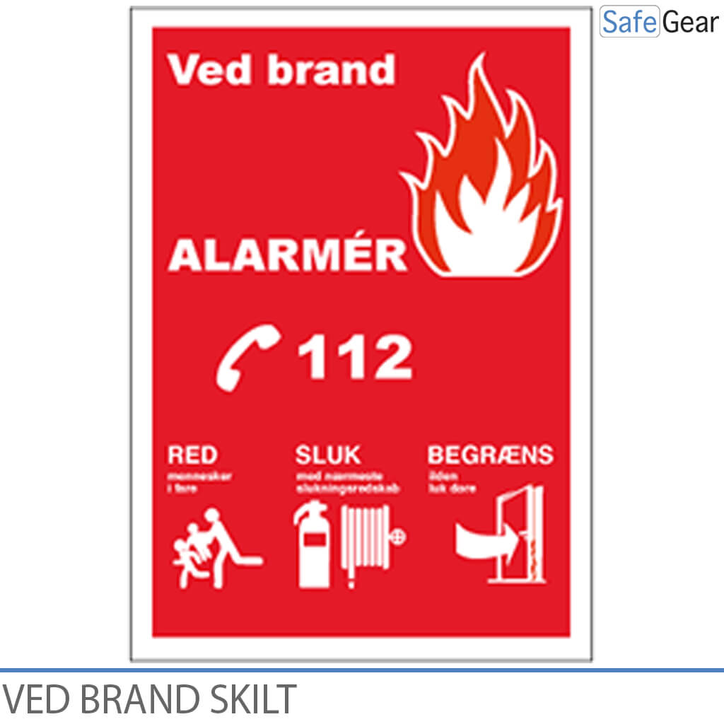 En cas d’incendie - Panneau - 210 x 297mm - Vinyle autocollant